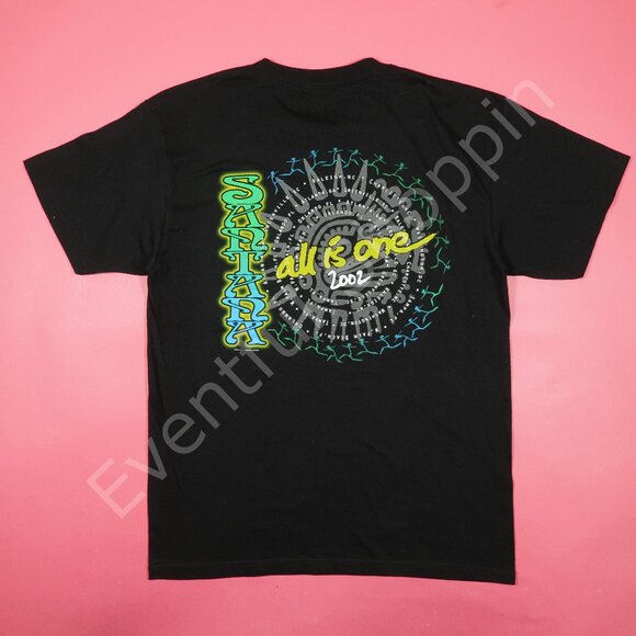 Vintage Santana 2002 All Is One Tour T Shirt in Black Size Large - Picture 5 of 8